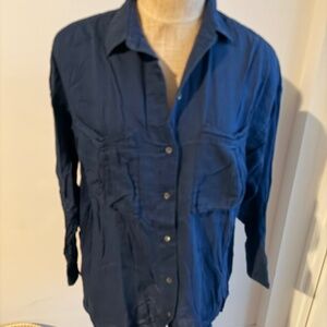 IRO Nevin Linen Blouse Size 36